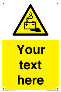 Custom Battery Charging Sign